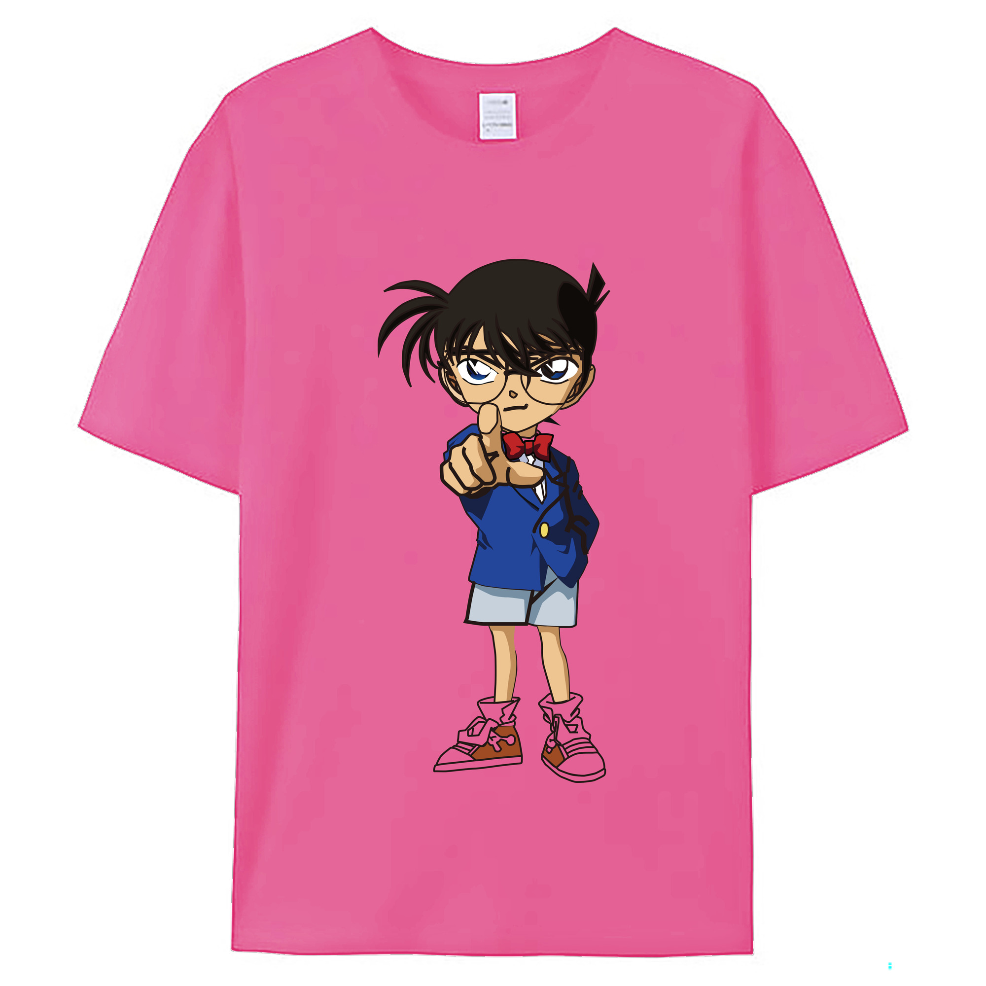 （画像用） 名探偵コナン 江戸川 コナン Detective Conan Conan Edogawa レディースカジュアルプリントTシャツ（綿100％）